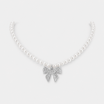 Choker | Perły z Kokardką
